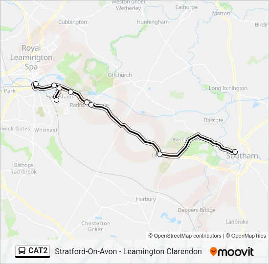 CAT2 Bus Line Map