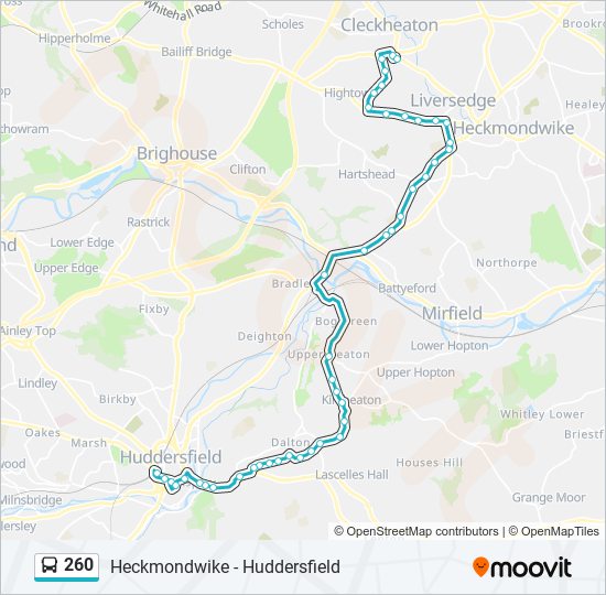 260 Bus Line Map