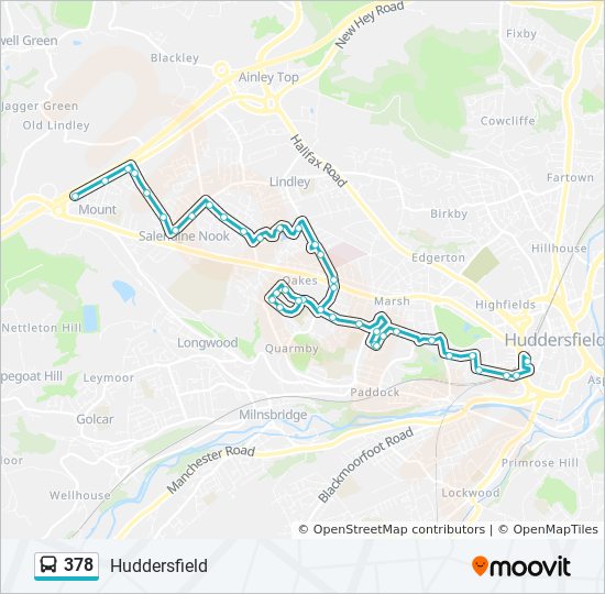 378 Bus Line Map