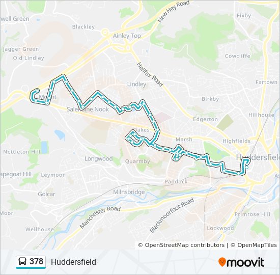 378 Bus Line Map