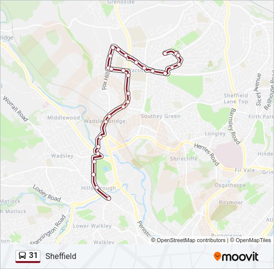 31 Bus Line Map