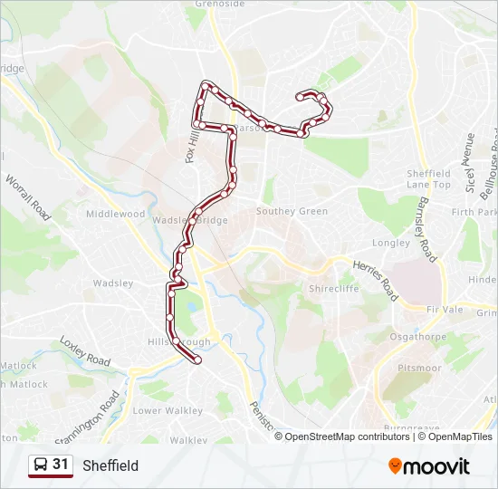 31 Bus Line Map