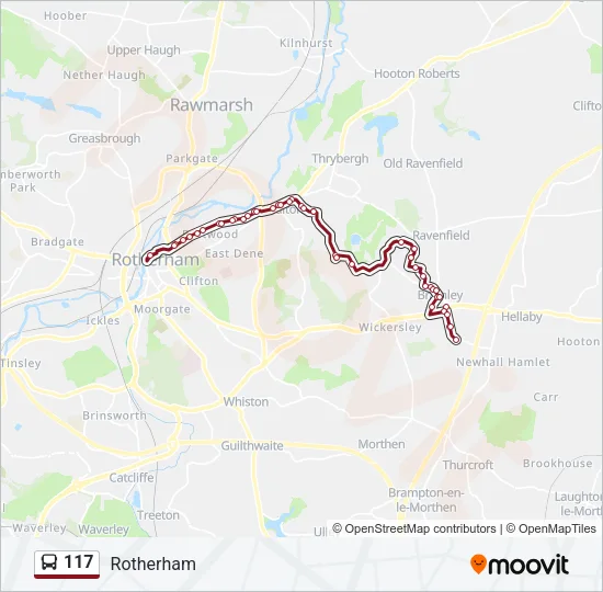 117 Bus Line Map