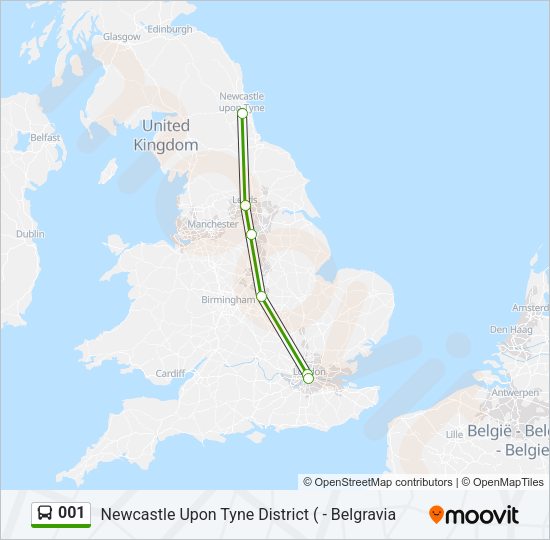 001 Bus Line Map