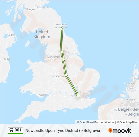 001 Bus Line Map