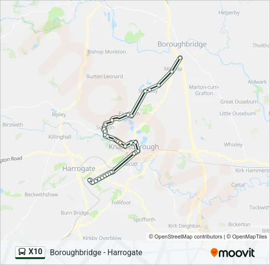 X10 Bus Line Map