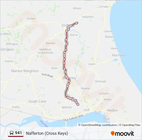 941 Bus Line Map