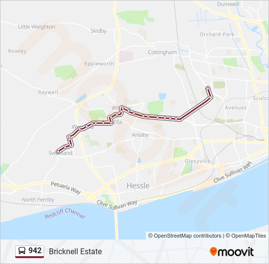 942 Bus Line Map