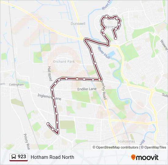 923 Bus Line Map
