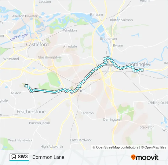 SW3 Bus Line Map