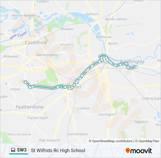 SW3 Bus Line Map