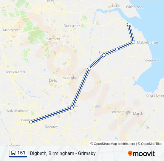151 Bus Line Map