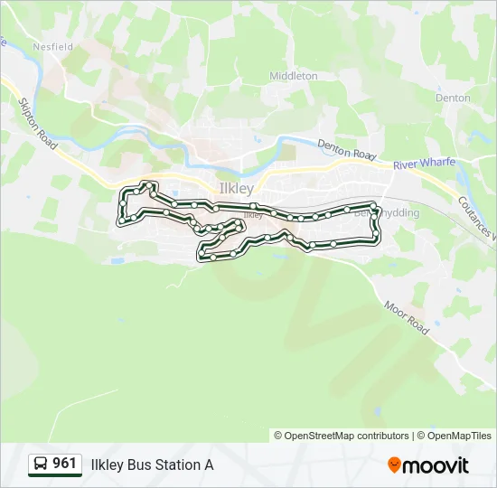 961 Bus Line Map
