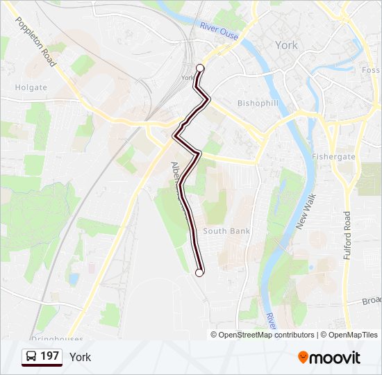 197 Bus Line Map