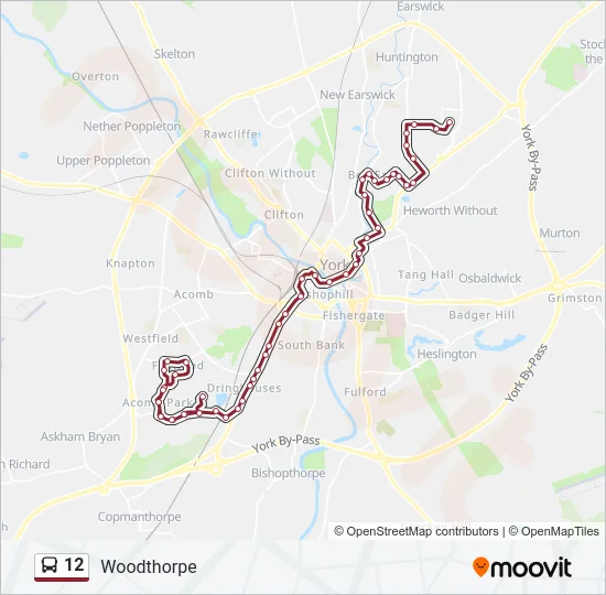 12 Bus Line Map