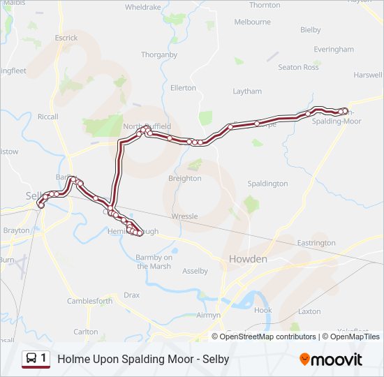 1 Route Schedules, Stops & Maps Holme upon Spalding Moor (Updated)
