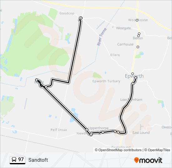 97 Route: Schedules, Stops & Maps - Sandtoft (Updated)