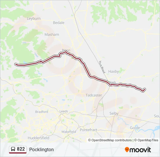 822 Bus Line Map