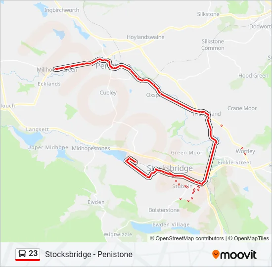 23 Bus Line Map