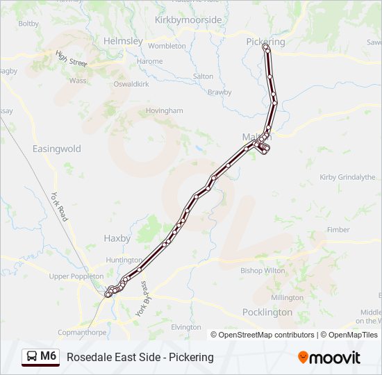 m6 Route: Schedules, Stops & Maps - Pickering (Updated)