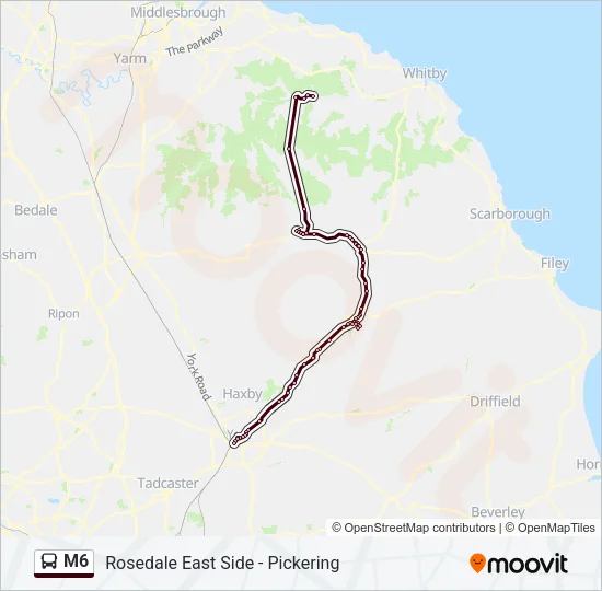 M6 Bus Line Map