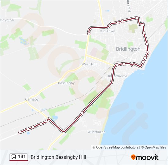 131 Bus Line Map