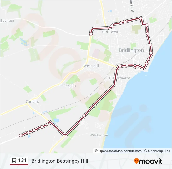 131 Bus Line Map
