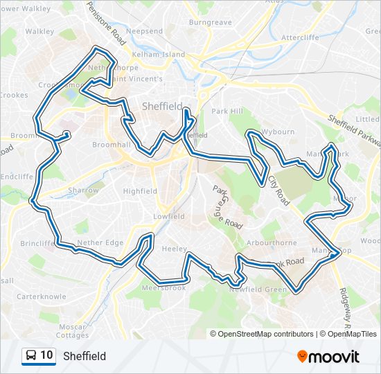10 Bus Line Map