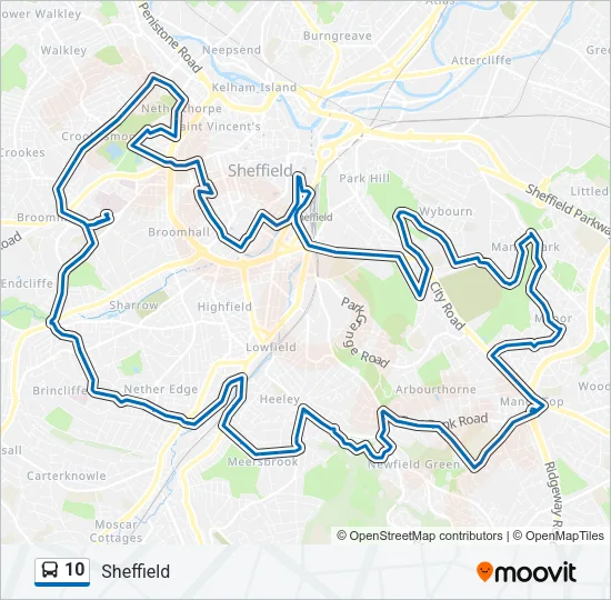 10 Bus Line Map