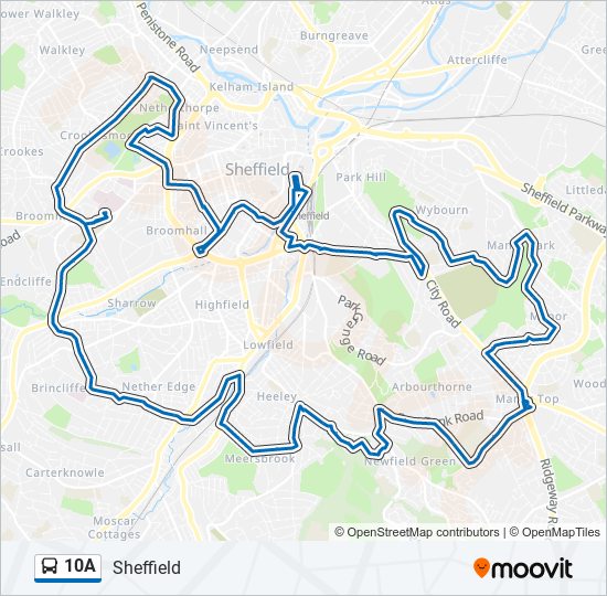 10A bus Line Map