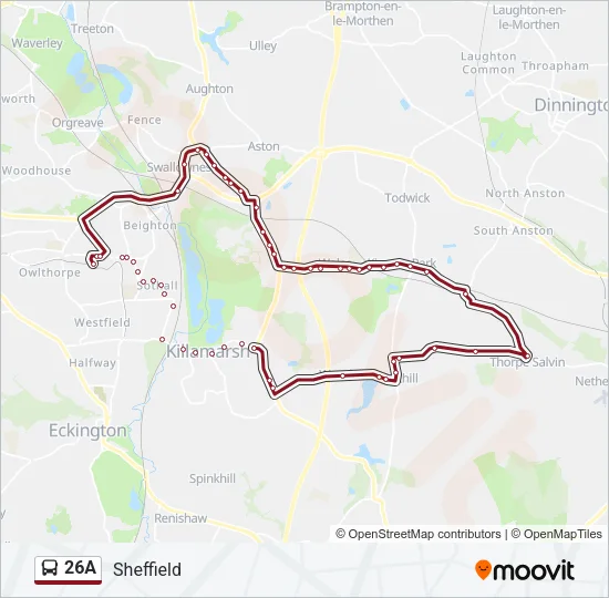 26A Bus Line Map