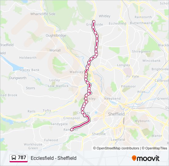 787 bus Line Map