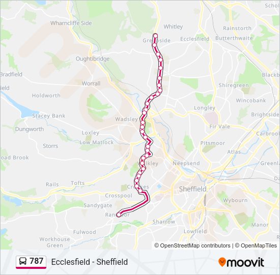 787 Bus Line Map