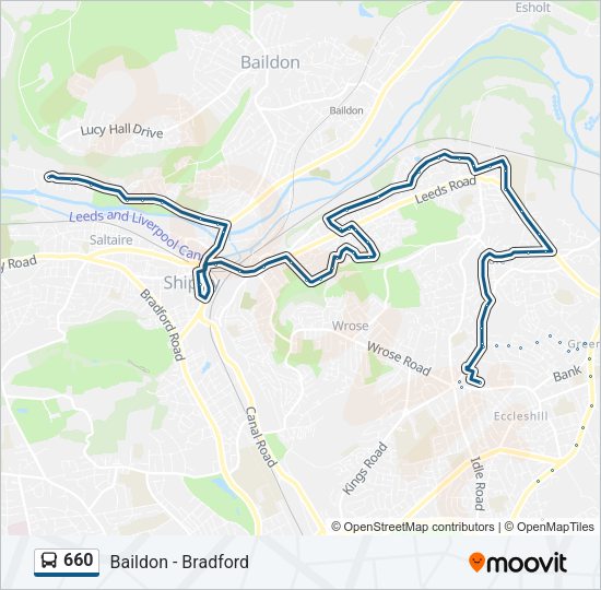 660 Bus Line Map