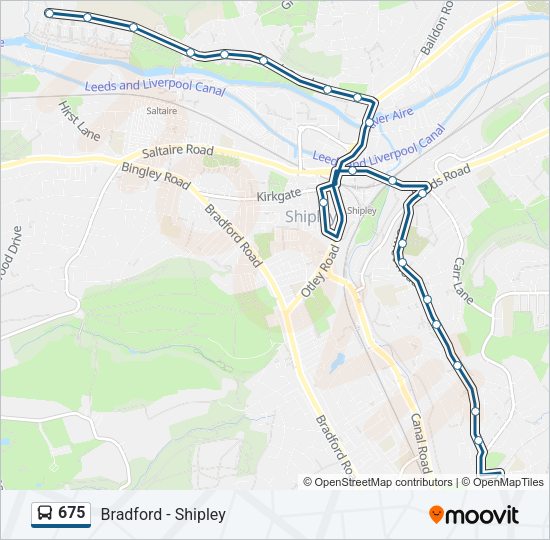 675 Bus Line Map