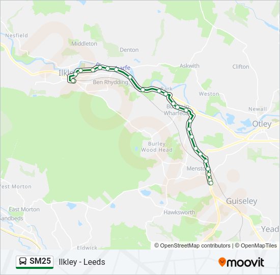SM25 Bus Line Map