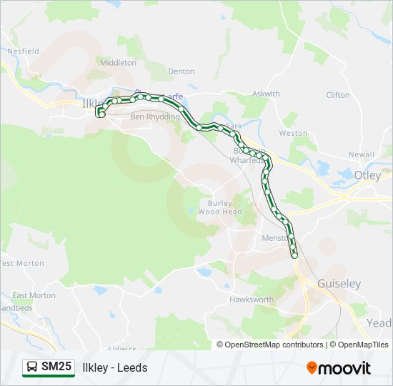 SM25 Bus Line Map