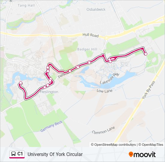 C1 Bus Line Map