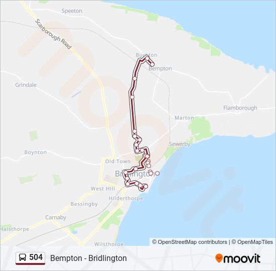 504 bus Line Map