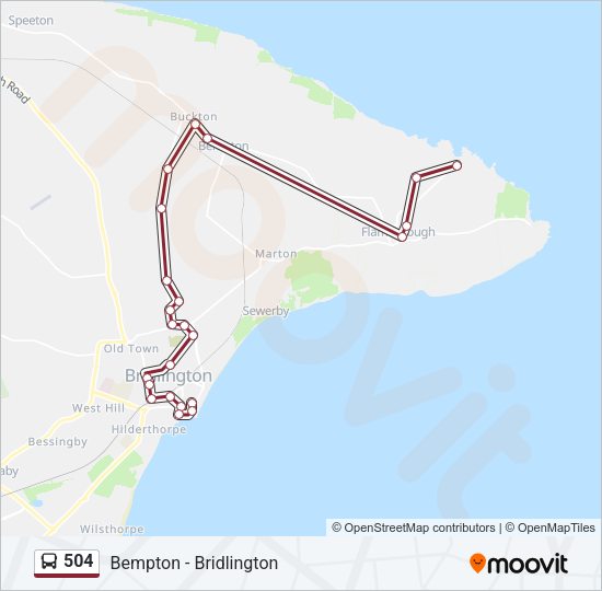 504 Bus Line Map
