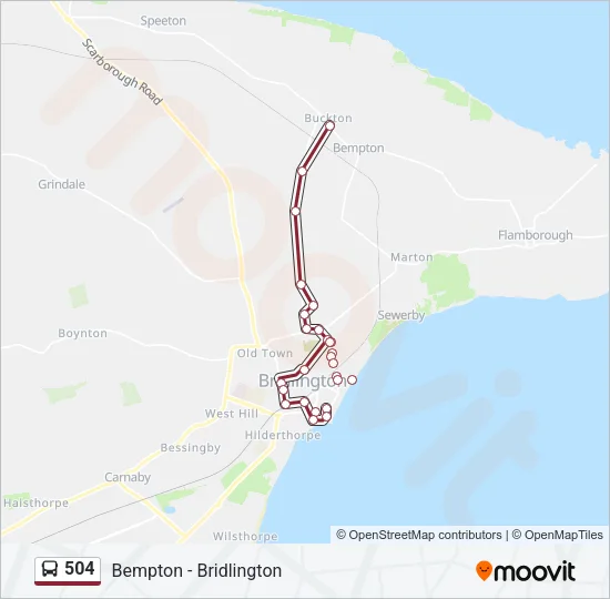 504 Bus Line Map