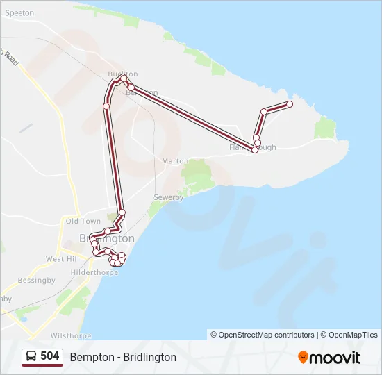 504 Bus Line Map