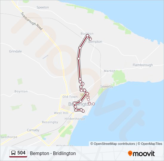 504 Bus Line Map