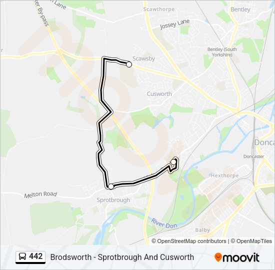 442 Bus Line Map
