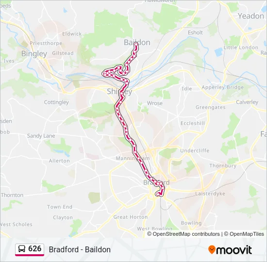626 Bus Line Map