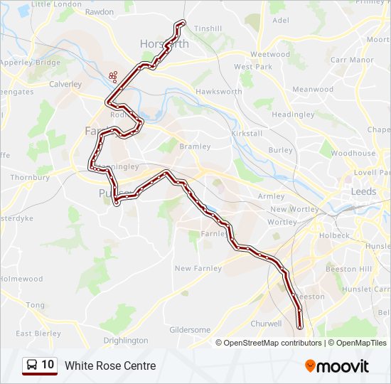 10 Bus Line Map