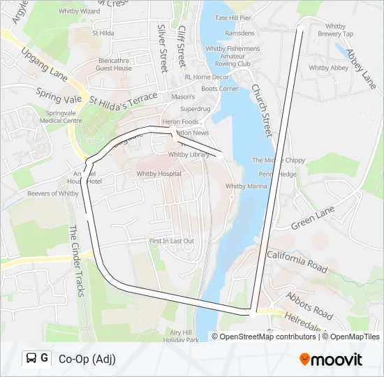 G Bus Line Map