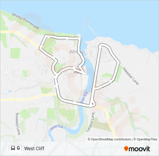 G Bus Line Map