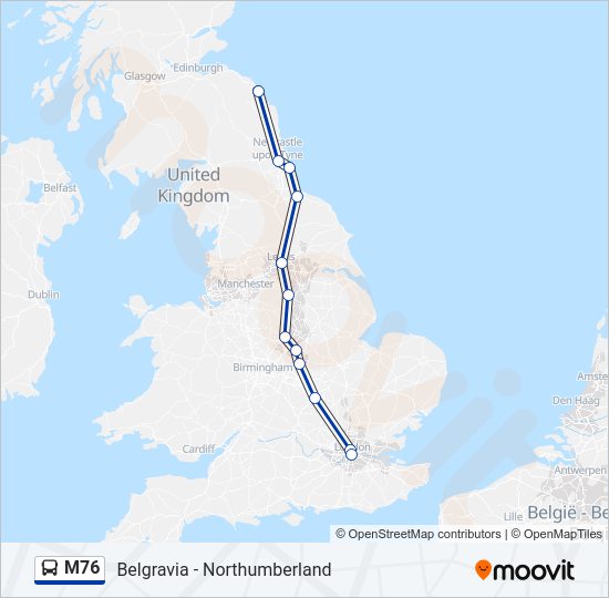 M76  Line Map