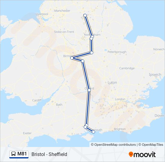 M81  Line Map